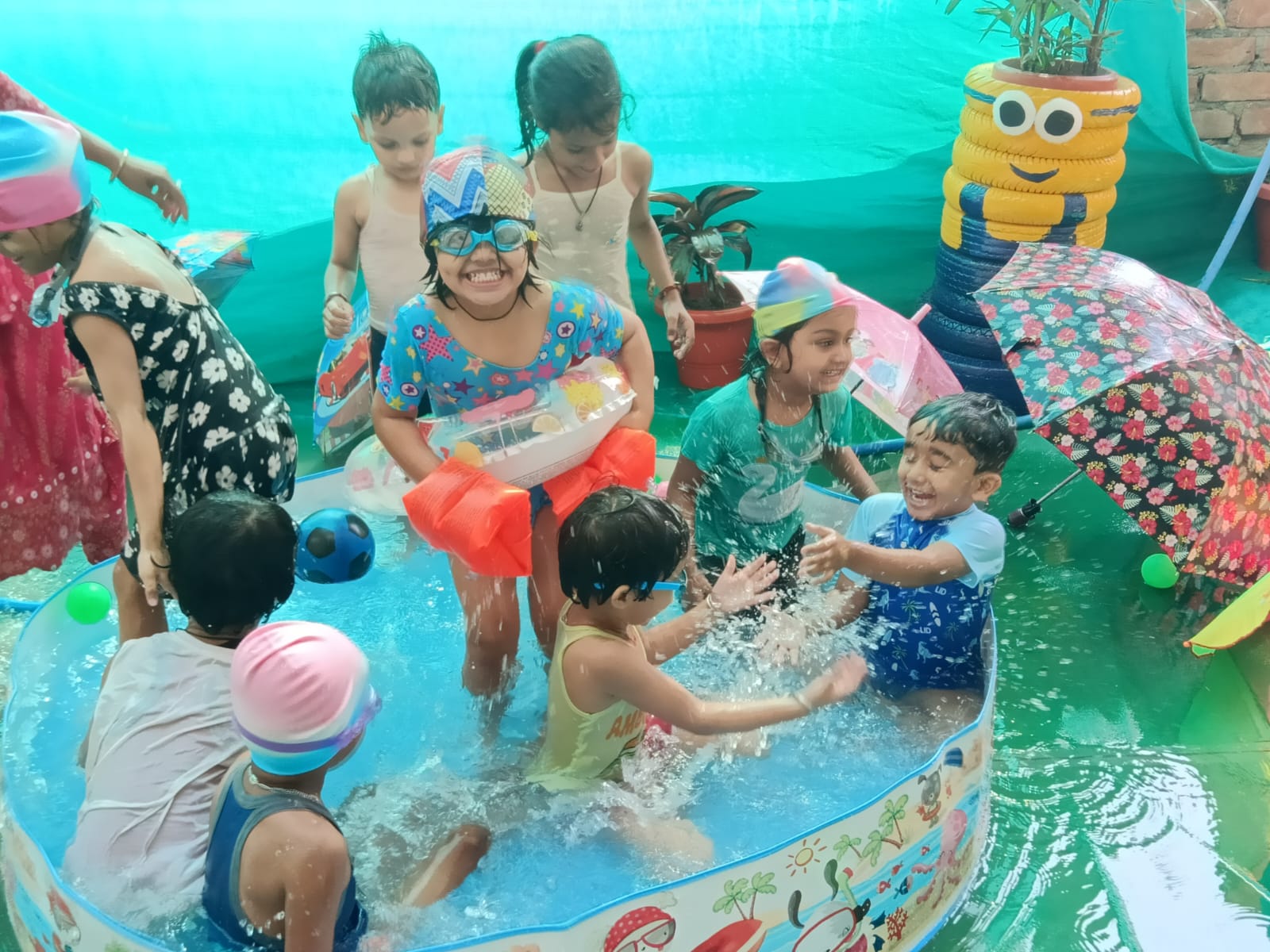 Students enjoying a group activity