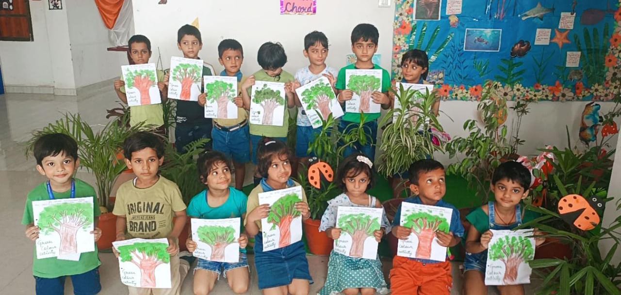 Students participating in a school activity